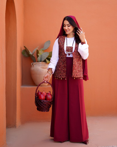 سفارش ست شش تیکه گل انار کد 610