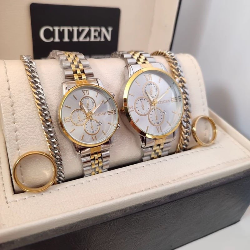 خرید آنلاین مجموعه ست ساعت زنانه و مردانه سیتیزن کد 369615