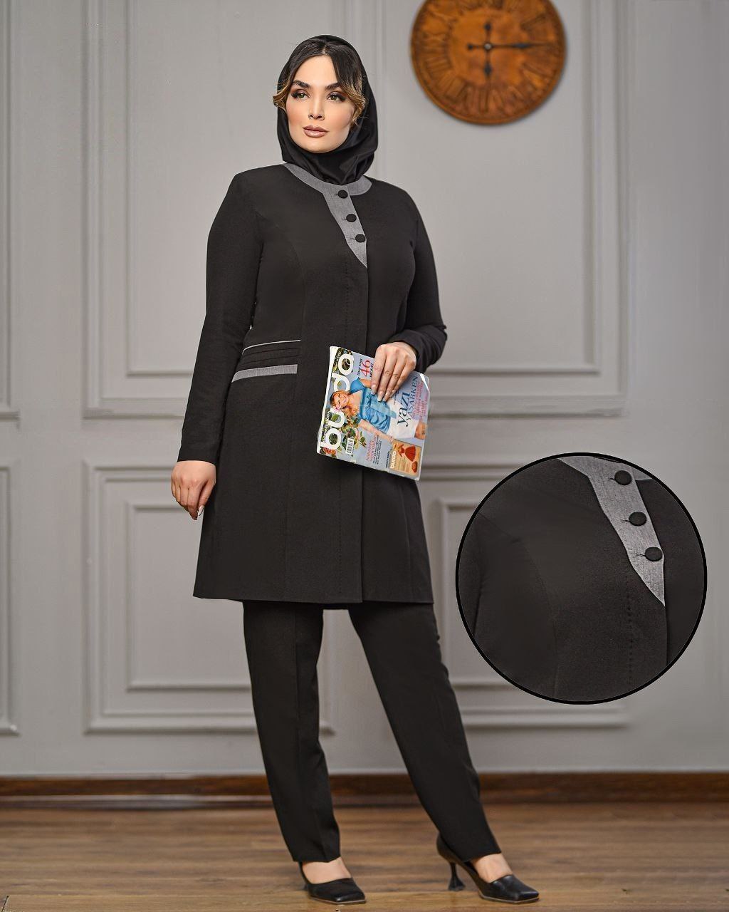 سفارش ست مانتو و شلوار اداری مریلا کد 54417