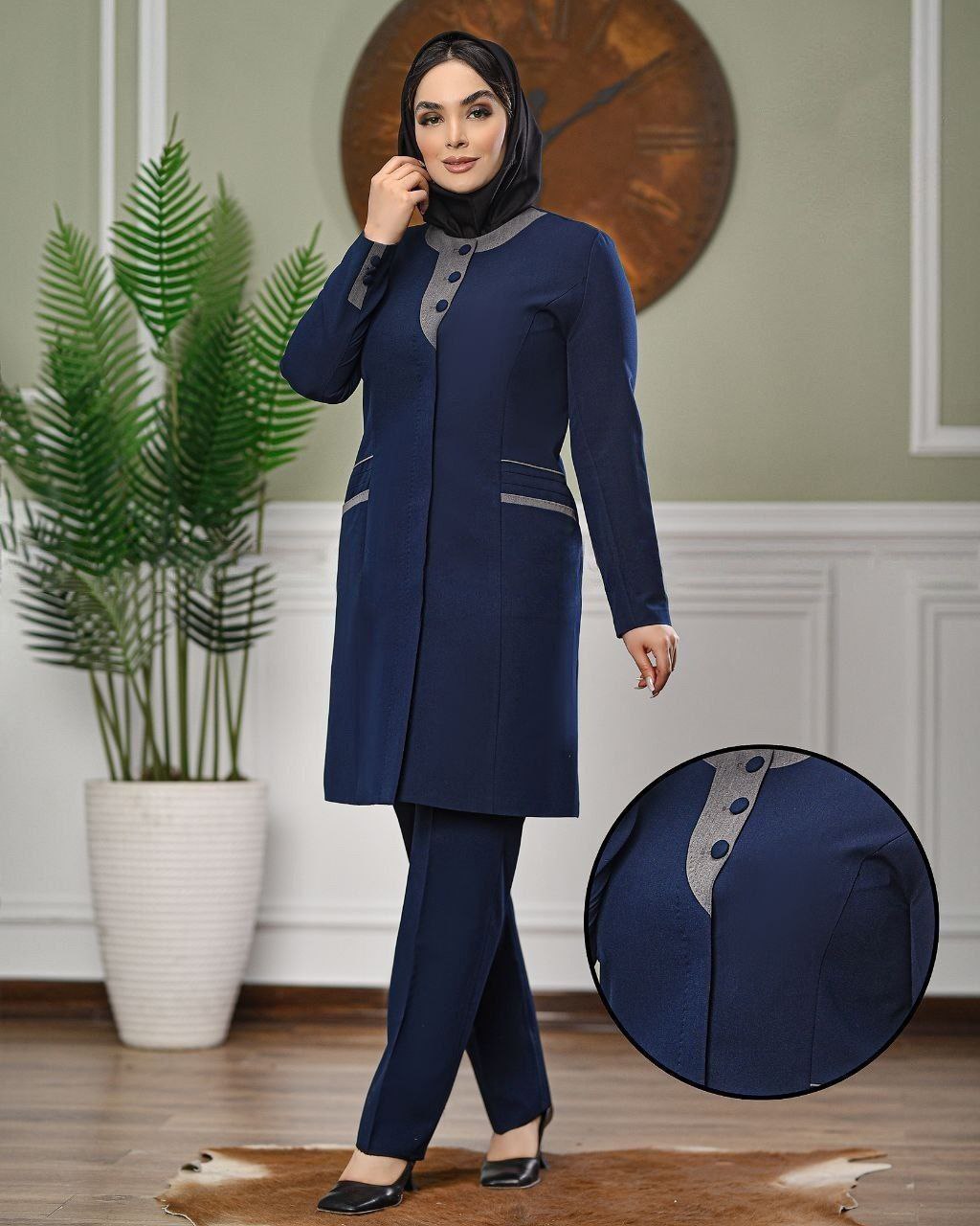 خرید ست مانتو و شلوار اداری مریلا کد 54417