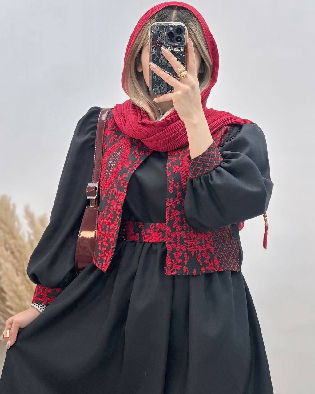 خرید اینترنتی کت دامن یلدایی مدل اناردونه کد 100826