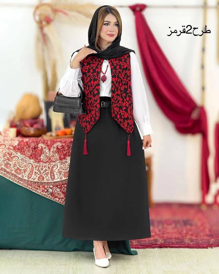 خرید اینترنتی سه تیکه زیبای یلدایی مهربانو کد 52147