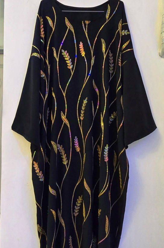 خرید آنلاین عبا گل گندمی پریناز کد 75804