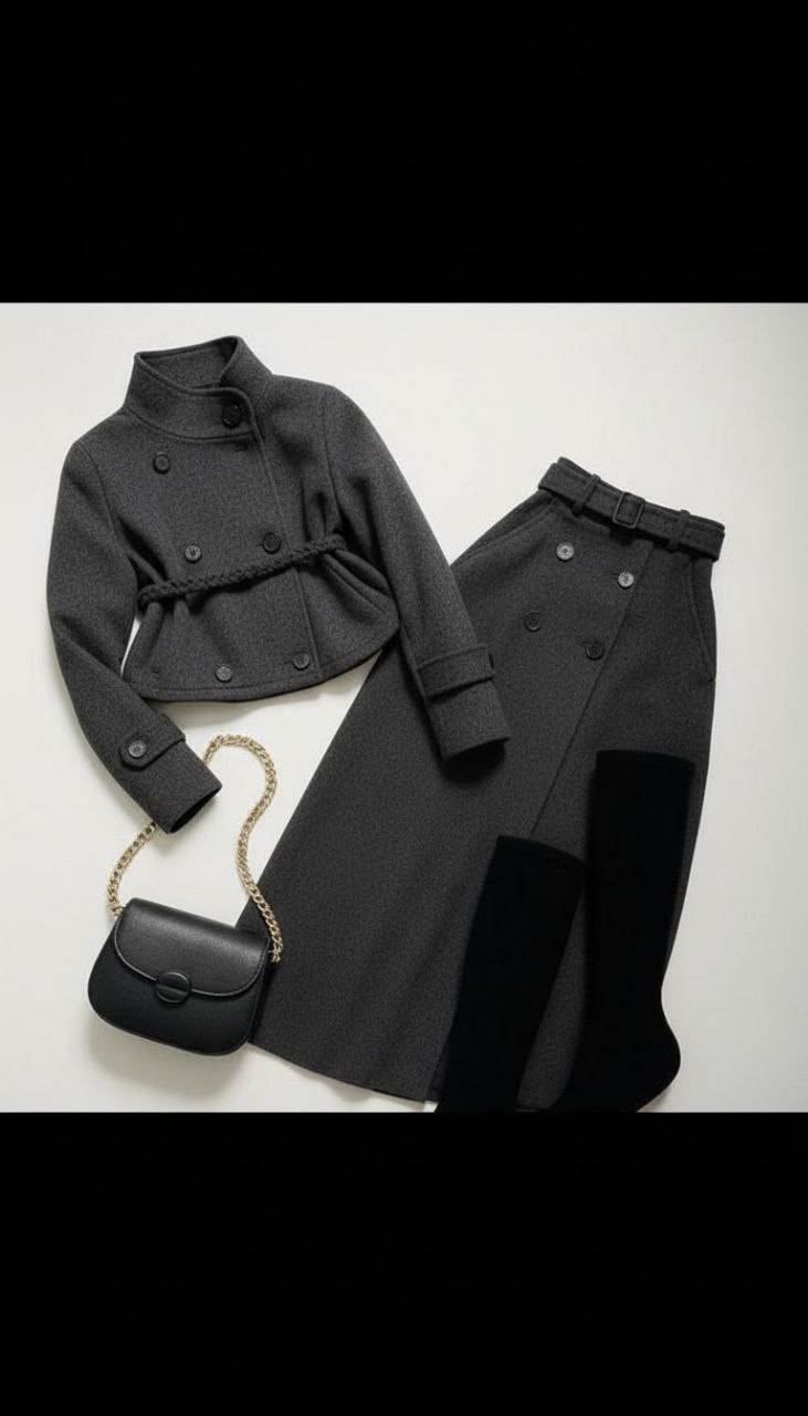 خرید اینترنتی ست کت دامن آیسان کد 37296