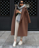 خرید پالتو بلند توییت مدل کاشمر کد 37314