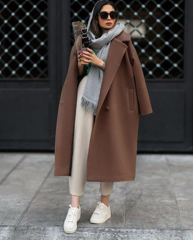 خرید پالتو بلند توییت مدل کاشمر کد 37314