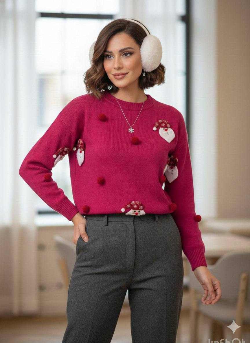 خرید اینترنتی بافت بابانوئل کد 4808