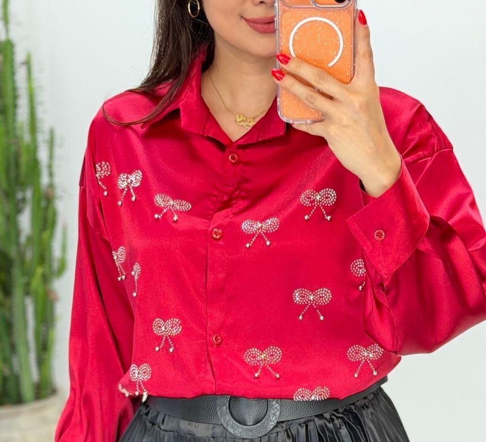 سفارش شومیز یلدایی پاپیون کد 98774