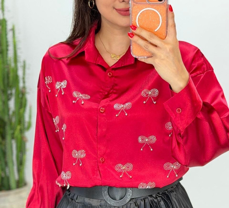 سفارش شومیز یلدایی پاپیون کد 98774