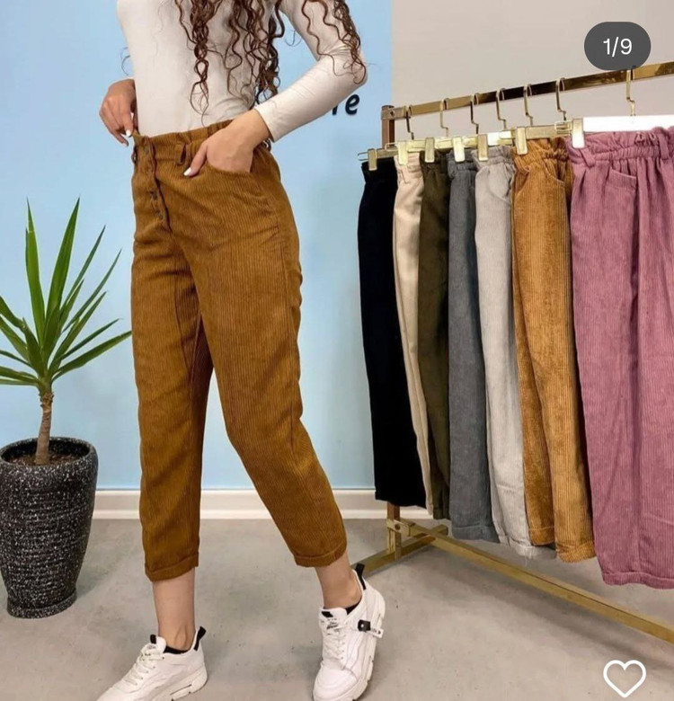 خرید آنلاین شلوار مام استایل دمپا پاکتی کبریتی کد 97635