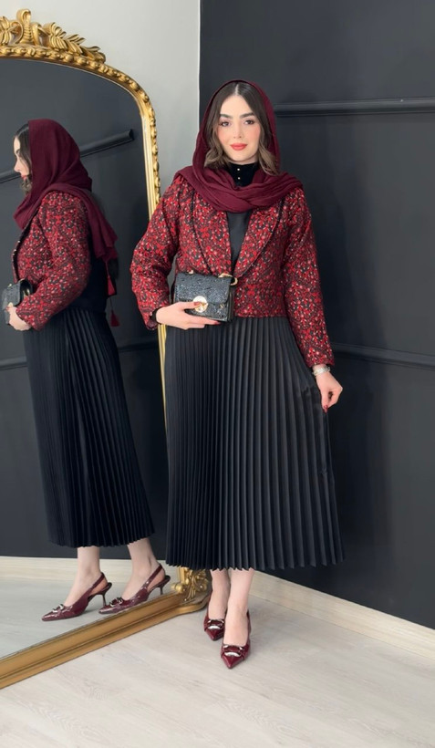 خرید اینترنتی کت و سارافون مرجان کد 1917