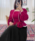 خرید ست شومیز و دامن گلبهار کد 89302