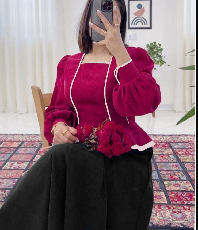 خرید ست شومیز و دامن گلبهار کد 89302