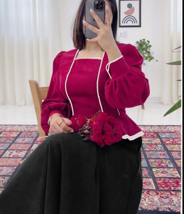 خرید ست شومیز و دامن گلبهار کد 89302