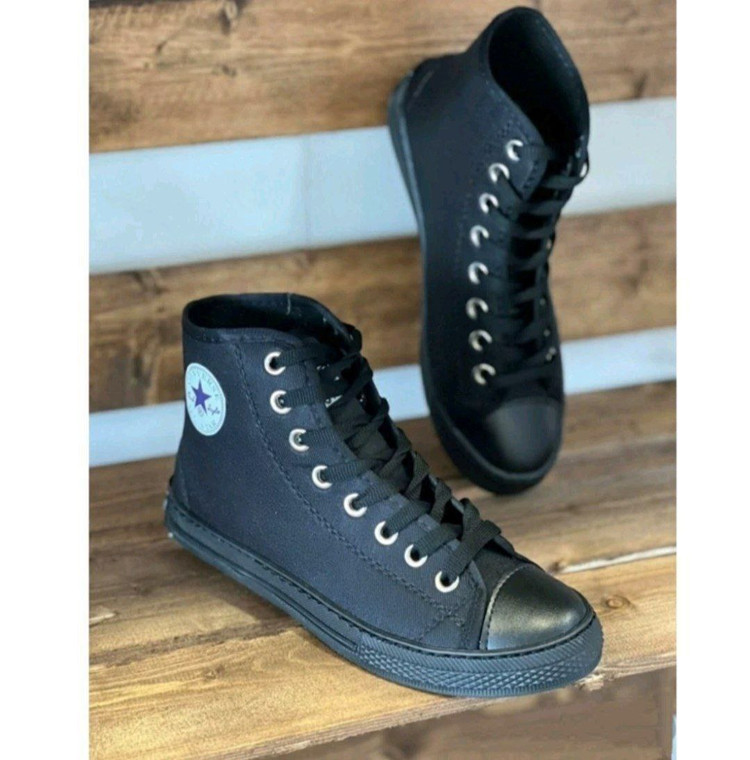 خرید اینترنتی کفش ساقدار زنانه مدل کانورس کد 76347