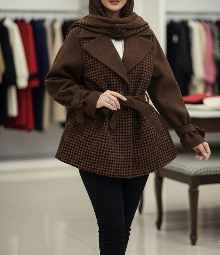 خرید آنلاین پالتو تک پیچازی مدل سنم کد 37318