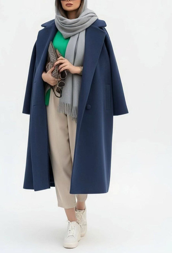 خرید پالتو توییت پشمی مدل پریزاد کد 52734