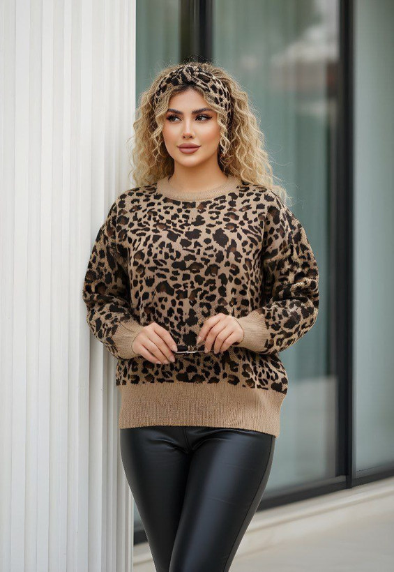 سفارش بلوز بافت پلنگی کد 97215