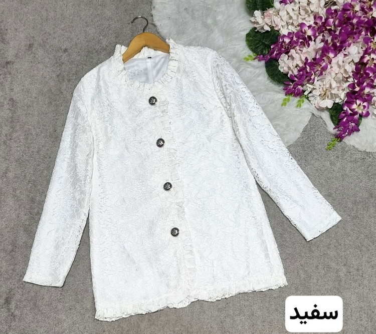 مشاهده قیمت و خرید کت مانتویی گیپور کد 43725