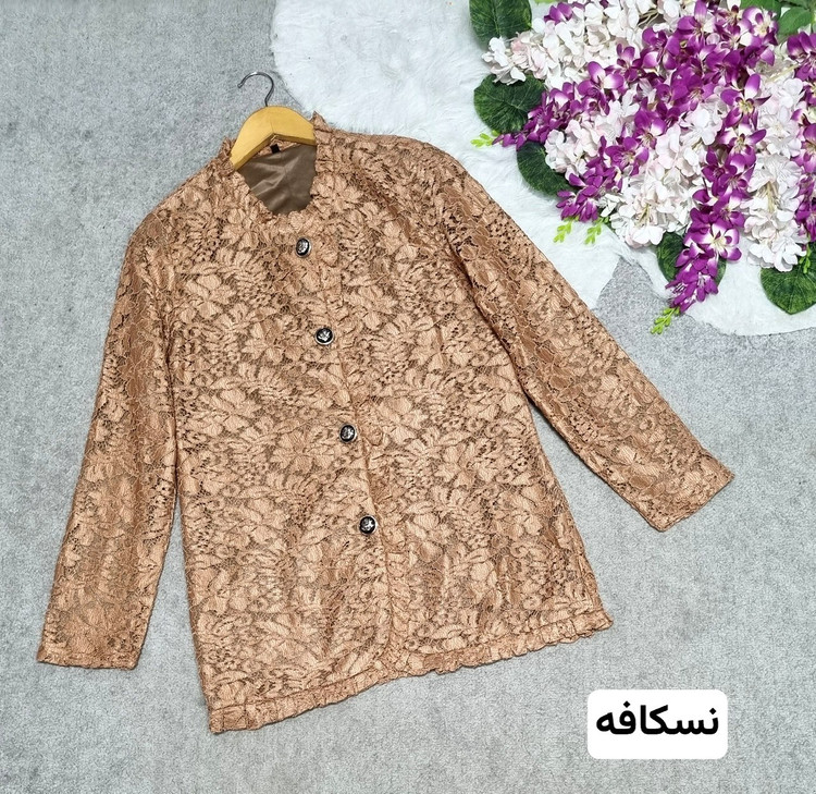 سفارش اینترنتی و آنلاین کت مانتویی گیپور کد 43725