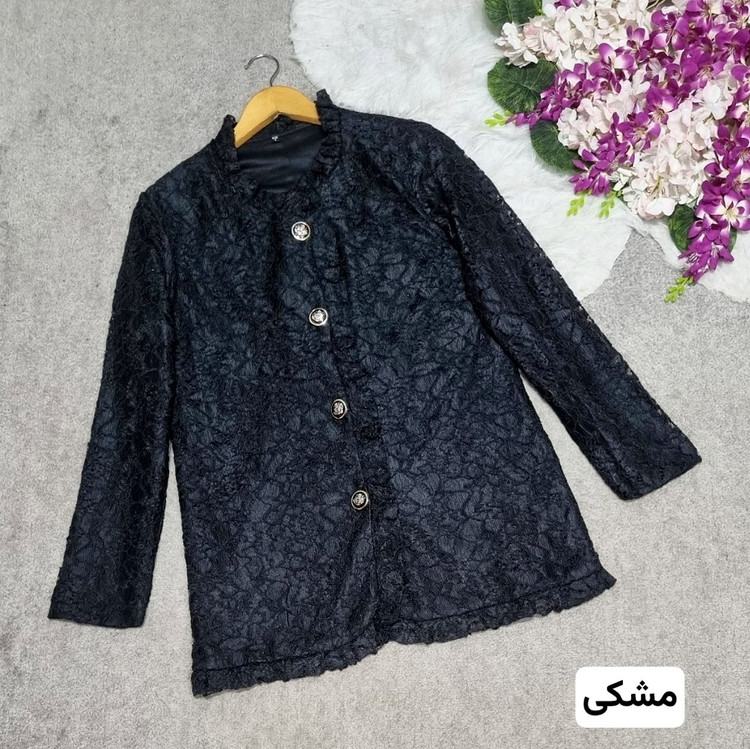 مشاهده قیمت و سفارش کت مانتویی گیپور کد 43725