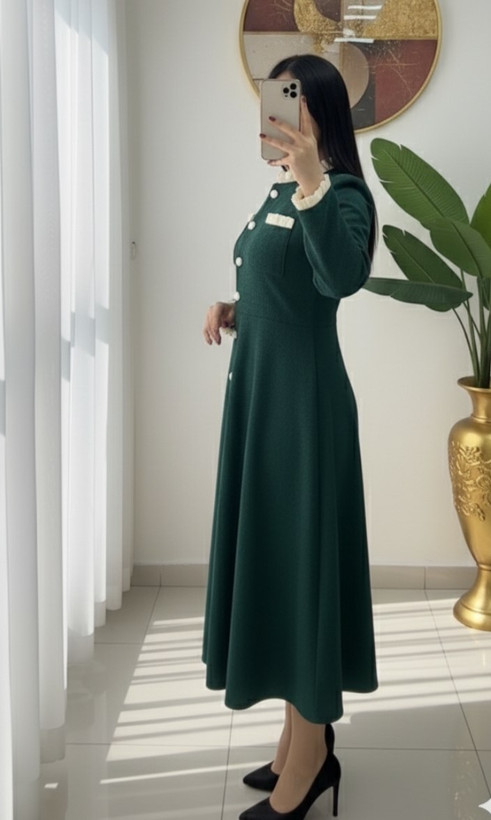 مشاهده قیمت و خرید پیراهن بلند یلدایی مدل سارینا کد 12616