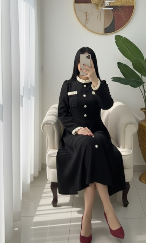 خرید آنلاین پیراهن بلند یلدایی مدل سارینا کد 12616