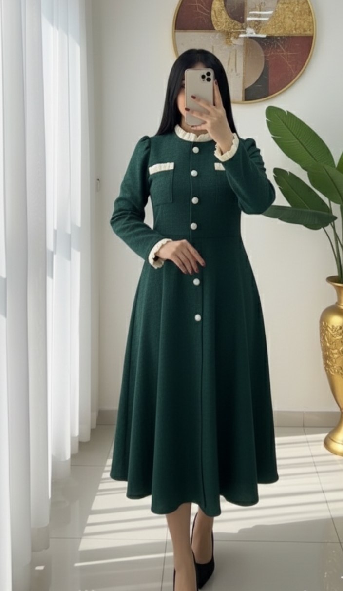 خرید اینترنتی پیراهن بلند یلدایی مدل سارینا کد 12616