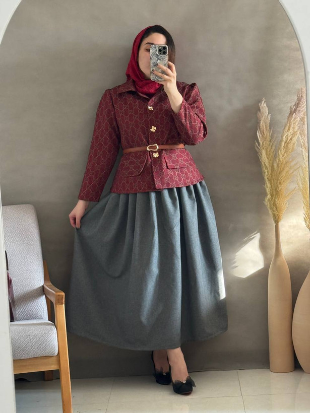 سفارش ست کت و دامن گوچی کد 43532