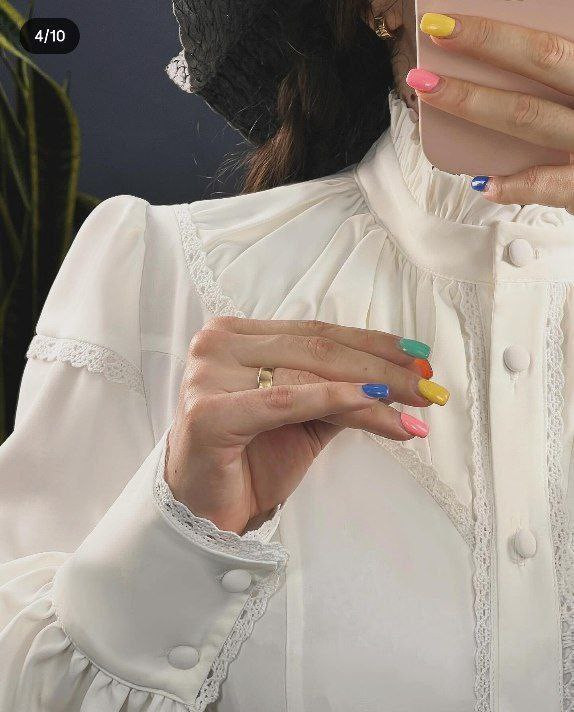 مشاهده قیمت و سفارش شومیز سینه چین کد 43831