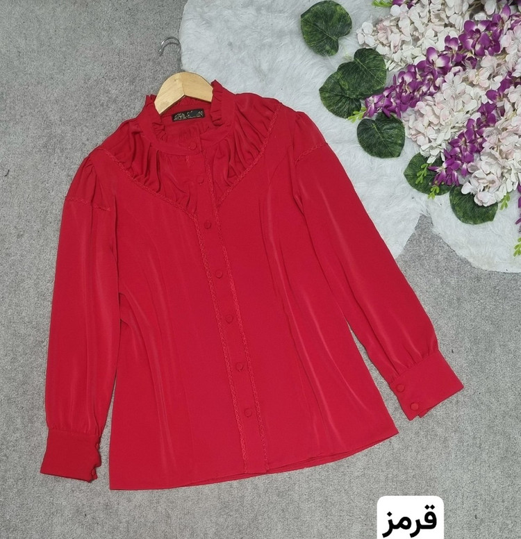 خرید آنلاین شومیز سینه چین کد 43831