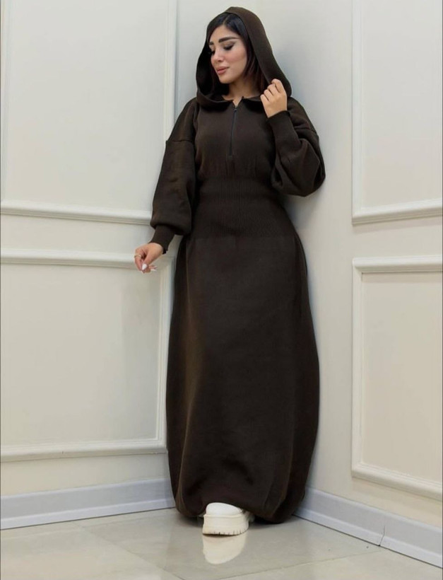 خرید ماکسی مانتویی بافت گیوا کد 99664