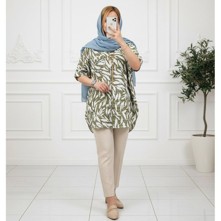 خرید آنلاین پانچ حصیری گلدار نازگل کد 99757