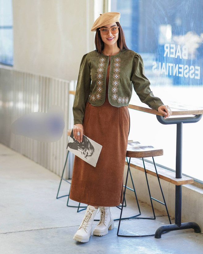 خرید آنلاین کت سارافون ارغوان کد 43508