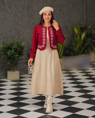 سفارش کت سارافون ارغوان کد 43508