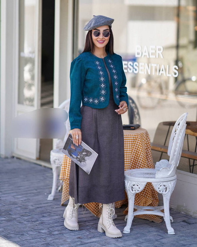 خرید کت سارافون ارغوان کد 43508