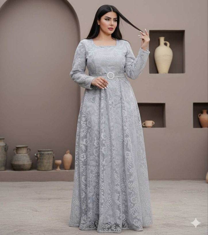 مشاهده قیمت پیراهن مجلسی سایز بزرگ مدل نغمه کد 76337