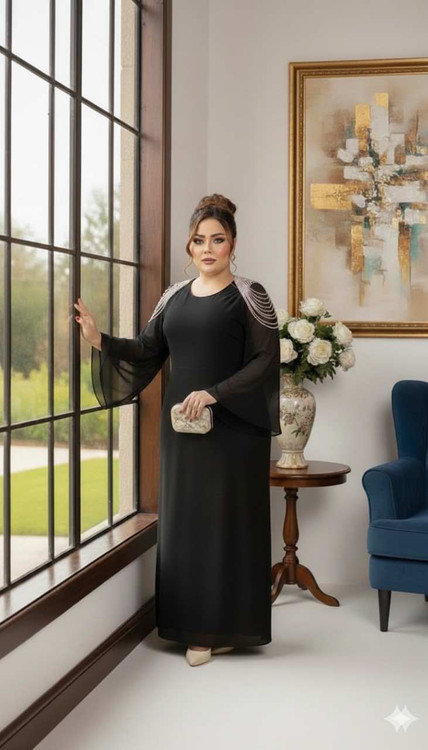 خرید ماکسی سایز بزرگ دلارام کد 76334