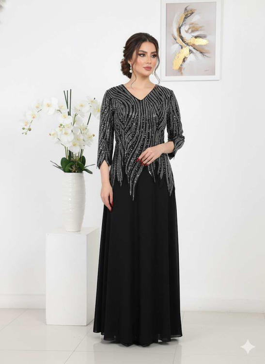 ماکسی نگینی سایز بزرگ دلبر کد 76323سفارش