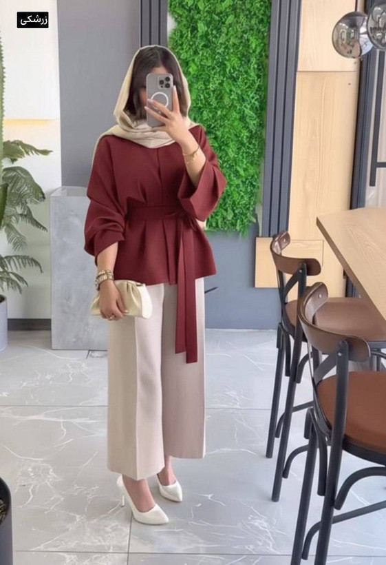 خرید آنلاین مانتو شلوار عیدانه کد 3524