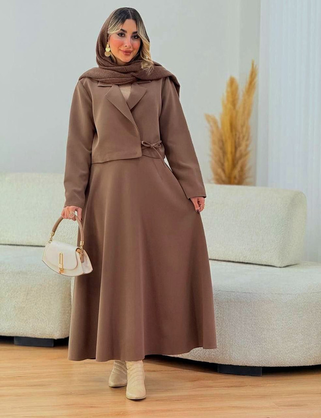 مشاهده قیمت و خرید کت دامن گرهی کد 5142