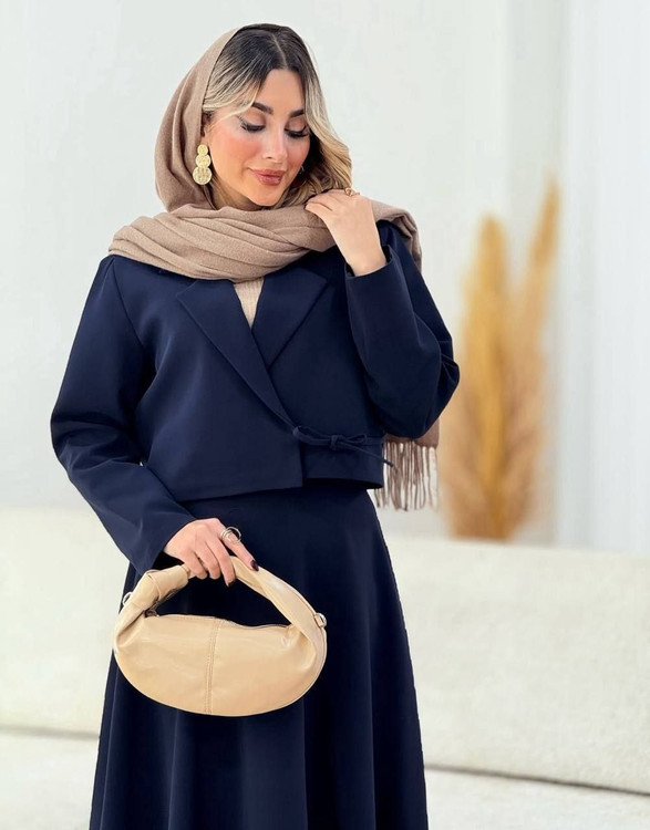 مشاهده قیمت کت دامن گرهی کد 5142