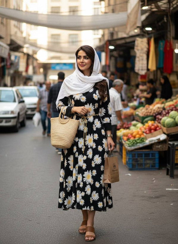 خرید اینترنتی ساحلی مجلسی کرپ الیزه روناک کد 75962