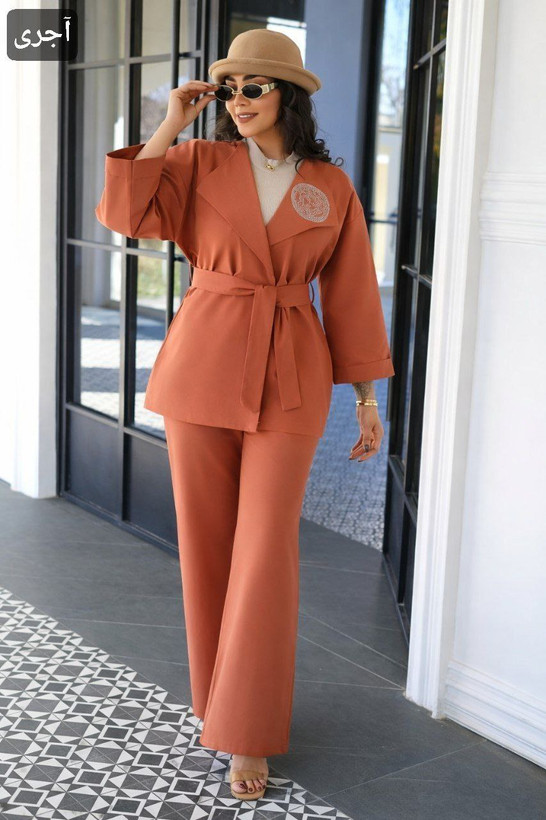 خرید اینترنتی ست مانتو کتی و شلوار صبا کد 6034