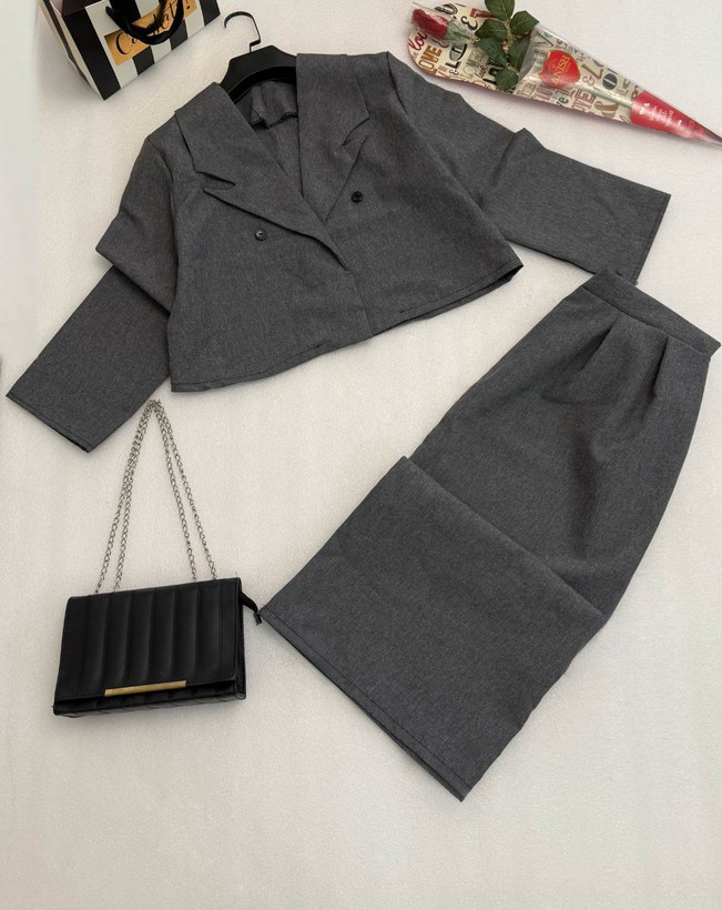 خرید اینترنتی ست کت و دامن دیبا کد 46254