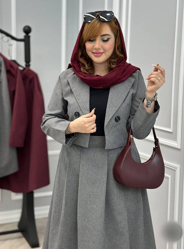 سفارش ست کت و دامن دیبا کد 46254