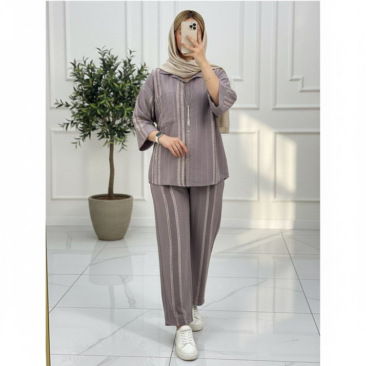 خرید اینترنتی ست شومیز شلوار عیدانه ماهورا کد 101357