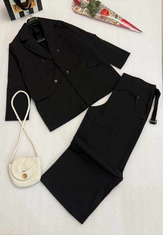 سفارش مانتو شلوار بگ کتان کد 46259