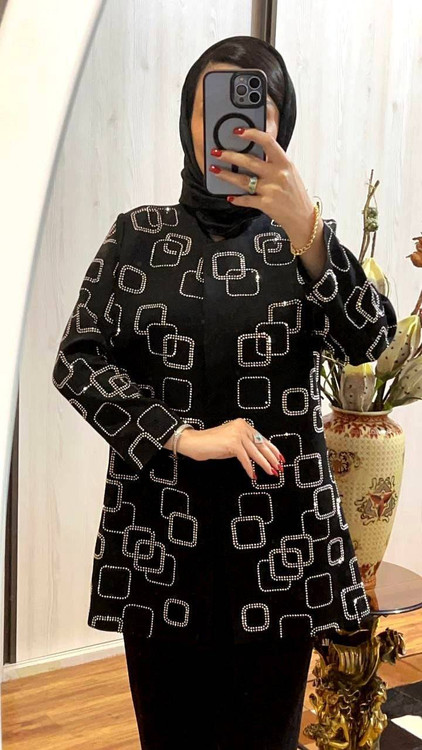 کت شلوار مجلسی مربعی زنانه