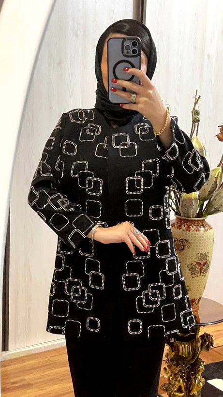 کت شلوار مجلسی مربعی زنانه